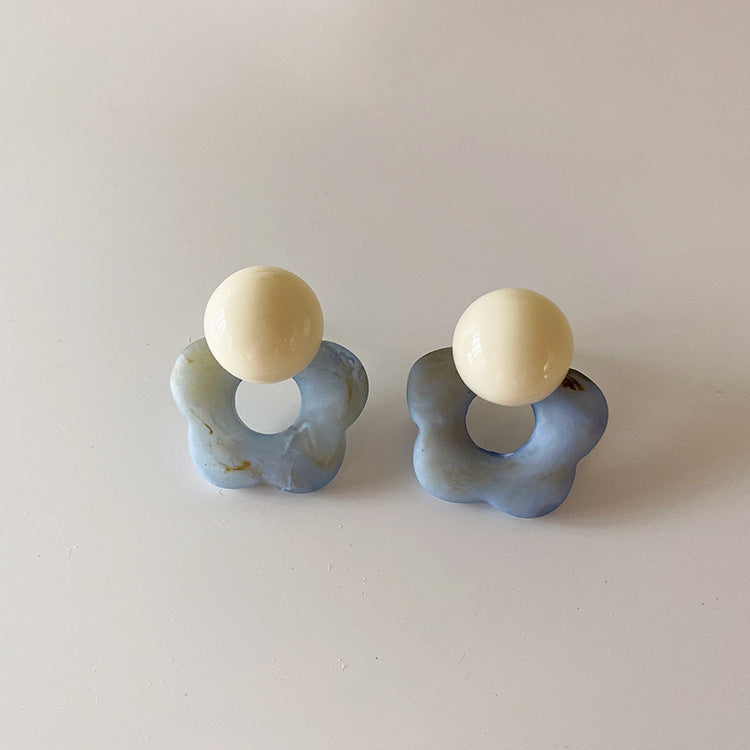 Wholesale Resin Flowers Ear Studs